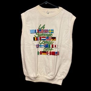 Vintage Retro LA Summer Games 1984 graphic sleeveless sweatshirt
